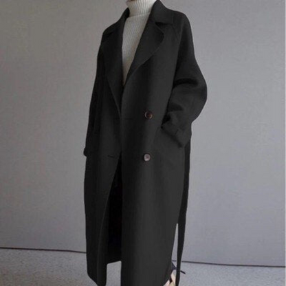 Jauceline™ Long Wool Winter Coat With Belt