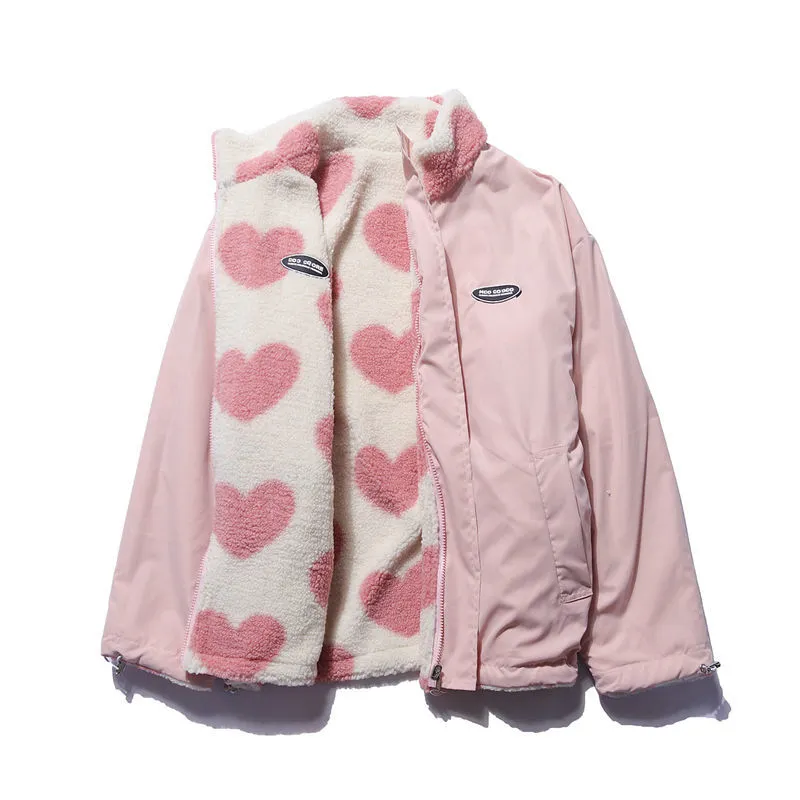 Fluffy™️ Heart Double-Sided Coat